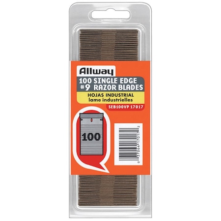 Allway 100 Pk  Single Edge Razr Blade SEB100VP